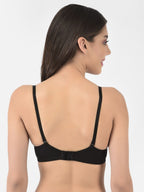 Softline Women's Padded Wire Free T-Shirt Bra in Cotton Stretch Fabric with Elastic Straps, Full Cup design, and Hook Closure (2058)