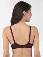 Softline Women's Non Padded Wire Free Bra in Cotton Stretch Fabric with Double Layered Cups Full Coverage, Elastic Straps, and Hook Closure (1055)