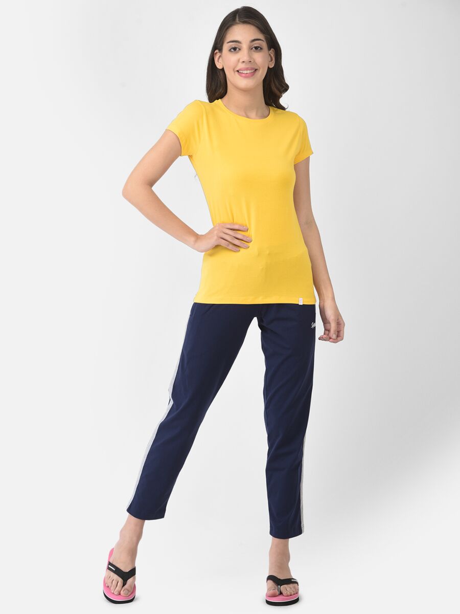 Softline Round Neck Stretch Women's Tees | 95% cotton and 5% spandex | Comfortable and Trendy