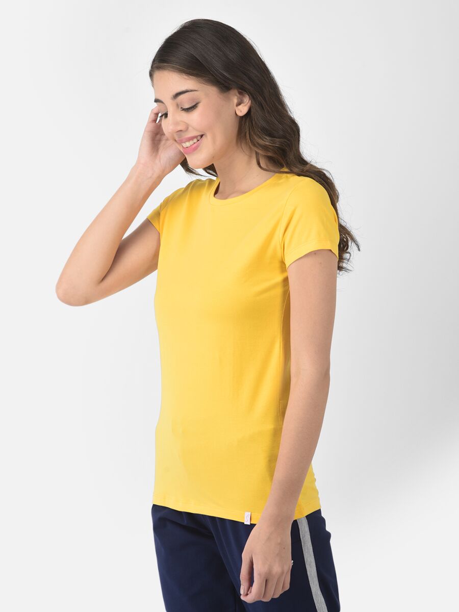 Softline Round Neck Stretch Women's Tees | 95% cotton and 5% spandex | Comfortable and Trendy