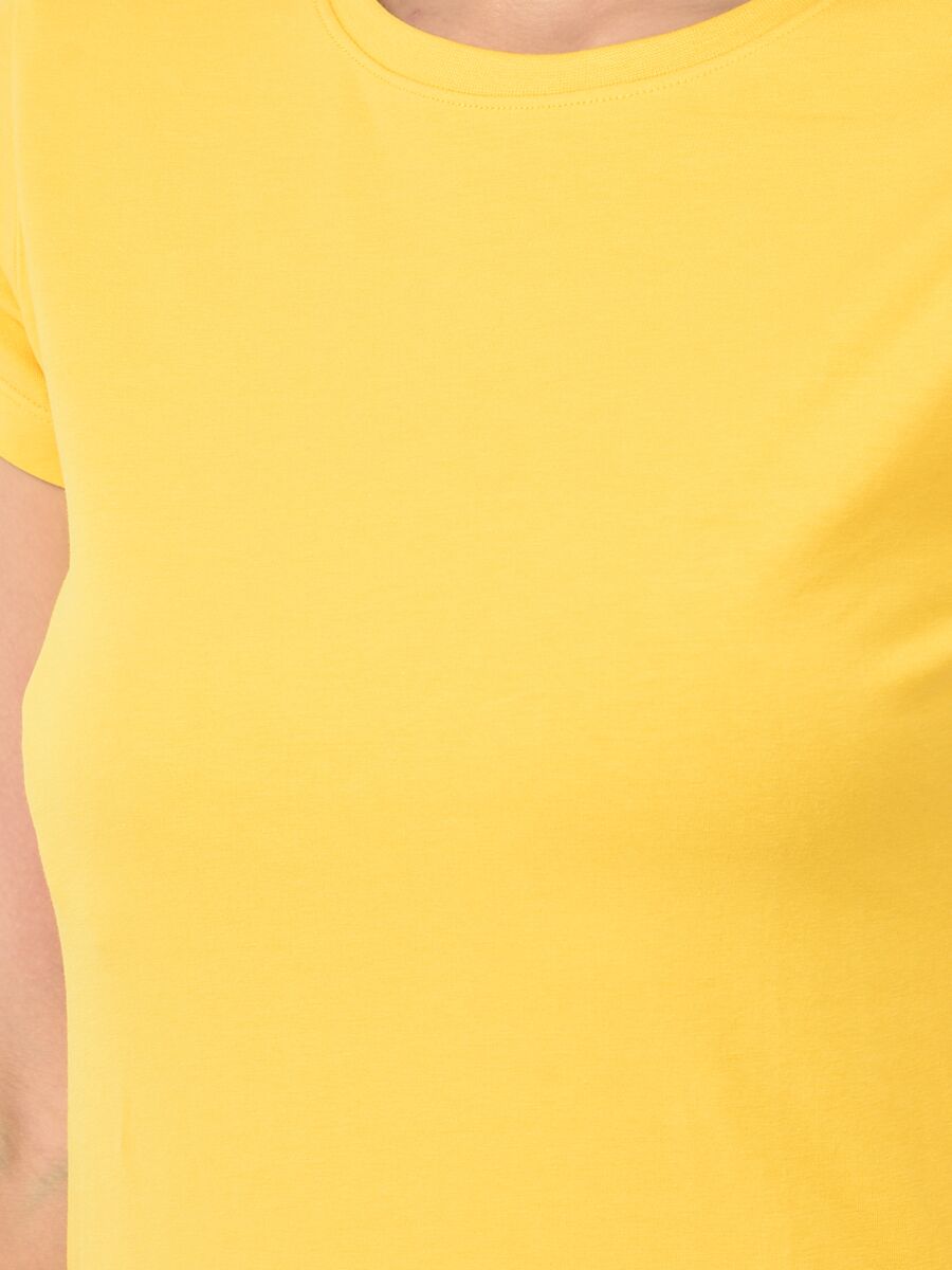 Softline Round Neck Stretch Women's Tees | 95% cotton and 5% spandex | Comfortable and Trendy
