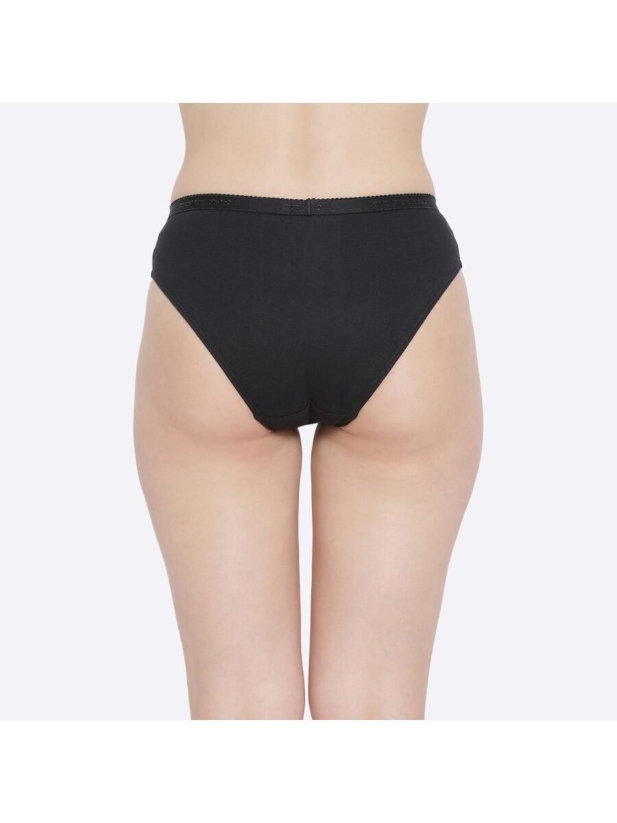 Softline 111 Mid Rise Panty Outer Elastic Assorted Dark Colour Pack Of 2