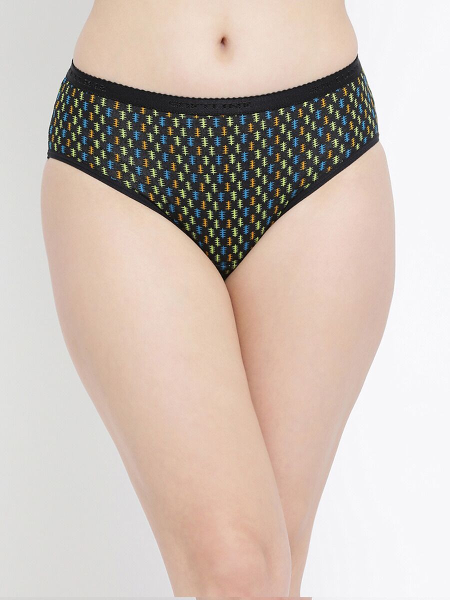 Softline 115 High Rise Outer Elastic Panty Assorted Print Pack Of 2