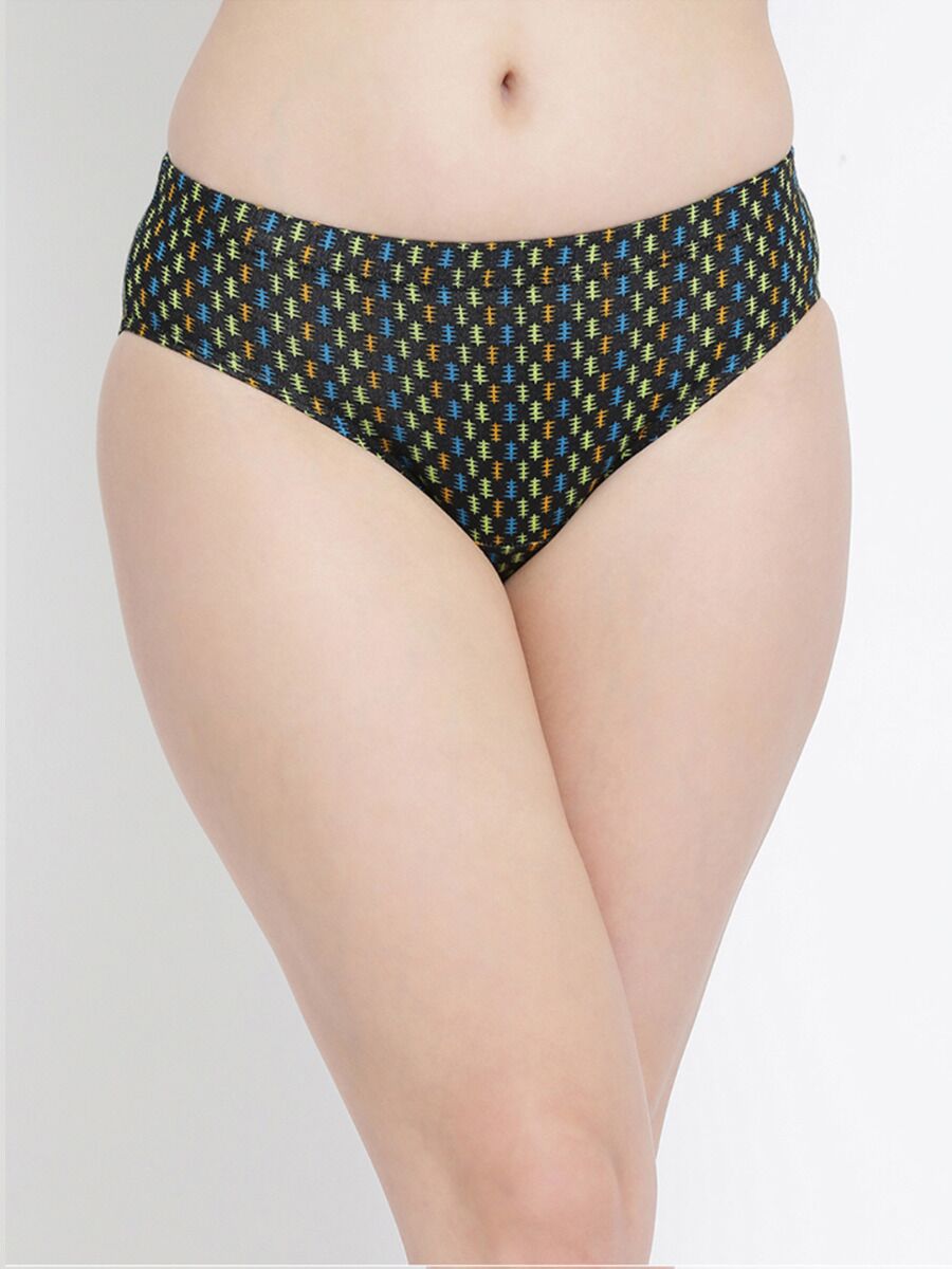 Softline 116 High Rise Inner Elastic Panty Assorted Print Pack Of 1