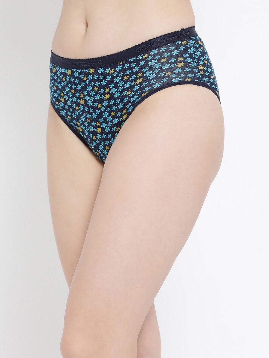 Softline 115 High Rise Outer Elastic Panty Assorted Print Pack Of 2