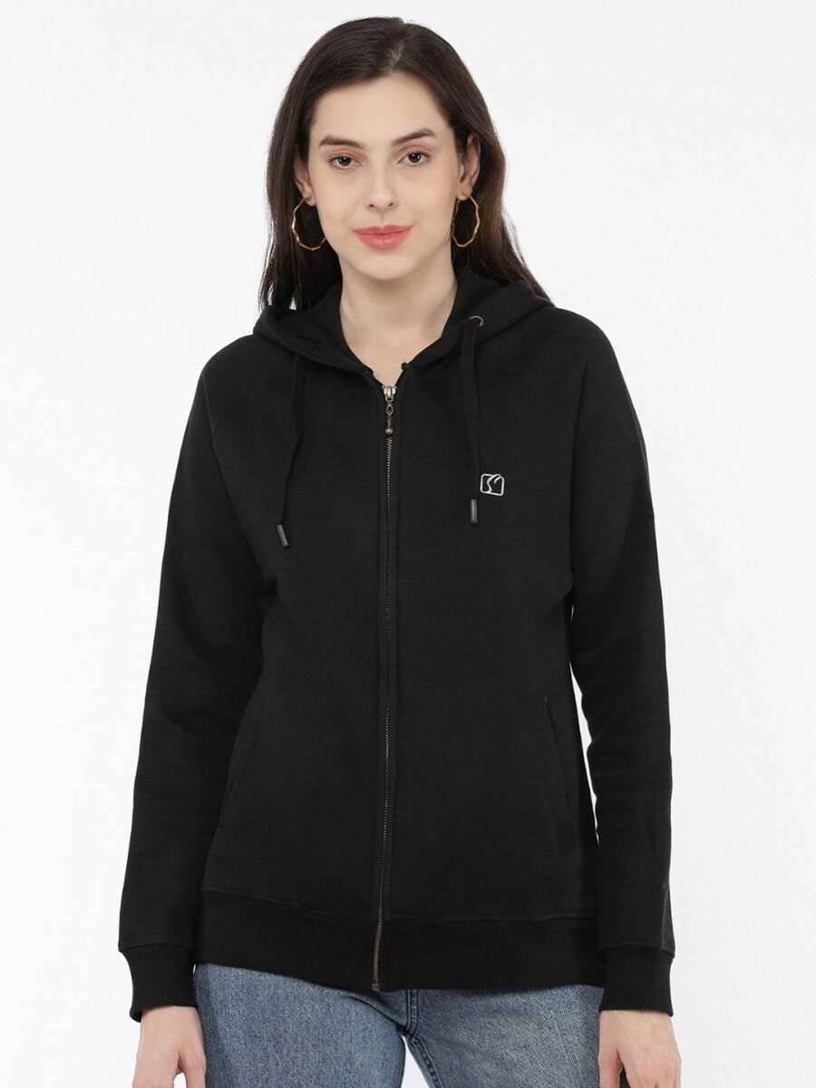 Softline SL3001 Women's Plain Hoodie Zip + Pack Of 1