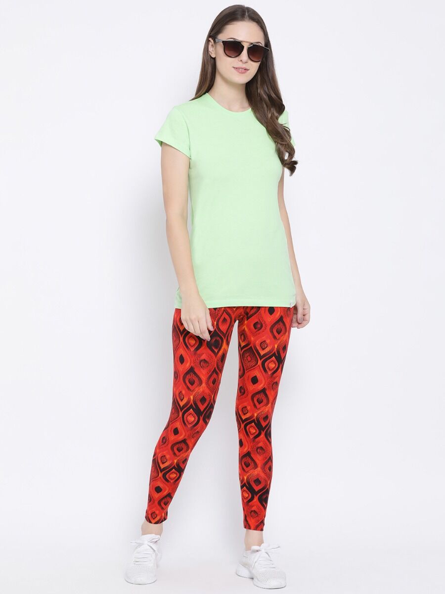 Softline 1004 Ankle Leggings Assorted Print Pack Of 1