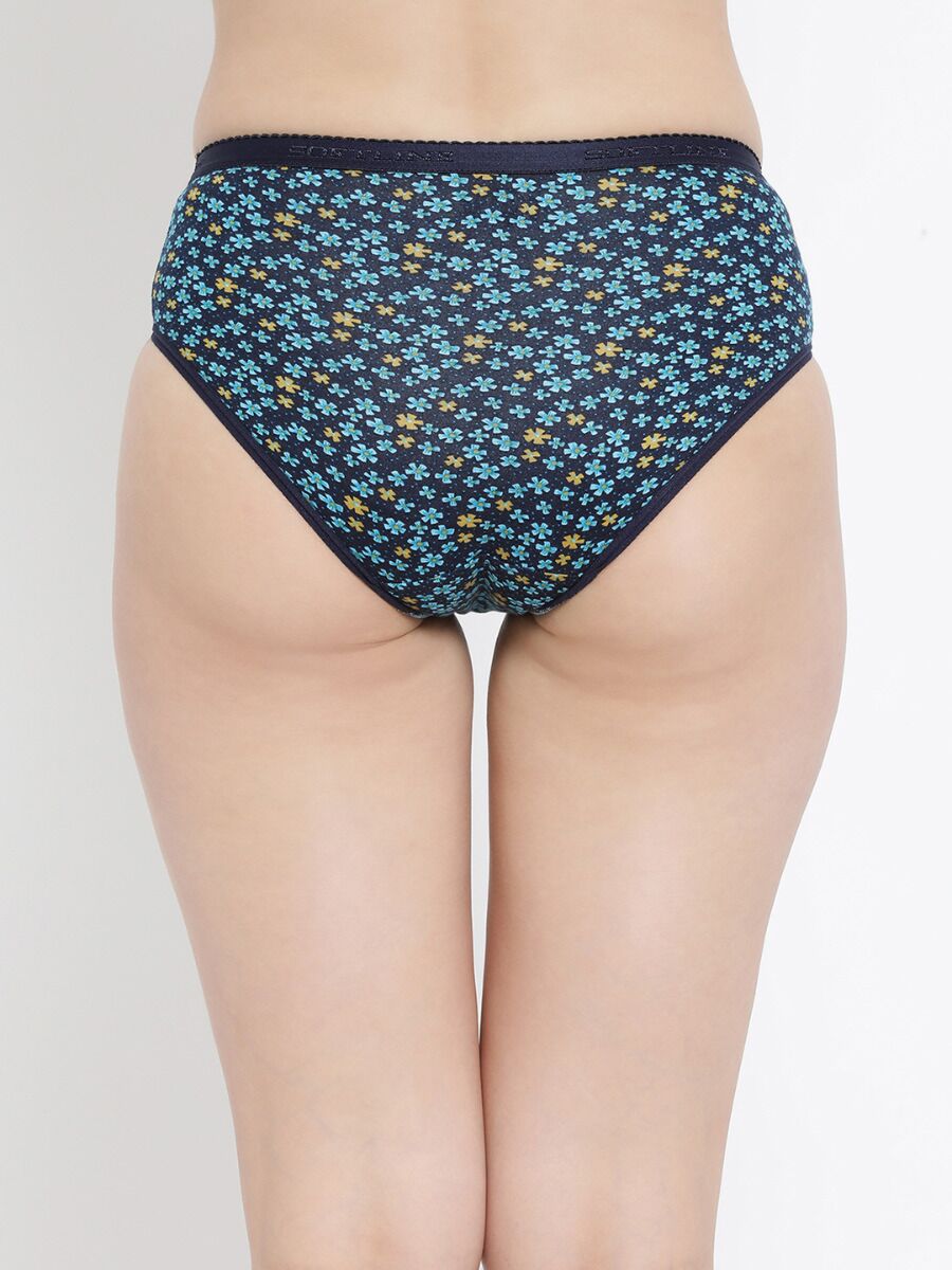 Softline 115 High Rise Outer Elastic Panty Assorted Print Pack Of 2