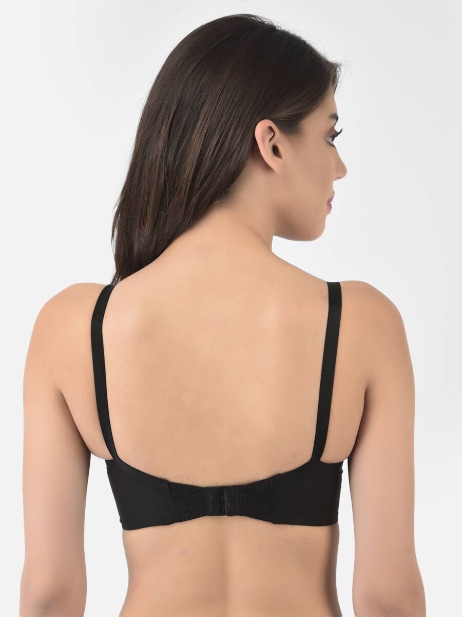 Softline Women's Non Padded Wire Free Bra in 100% Cotton Fabric with Full Coverage Cups, Elastic Straps, and Hook Closure