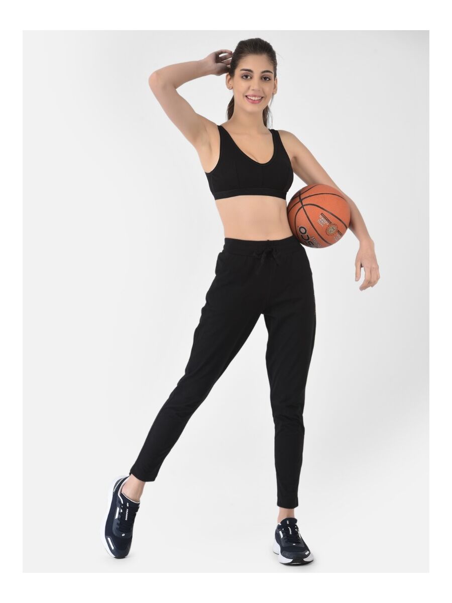 Softline Women's Non Padded Wire Free Sports Bra in 100% Cotton Fabric with Full Cup Coverage, Broad Underband,Double Layered Cups, and Slip On Design