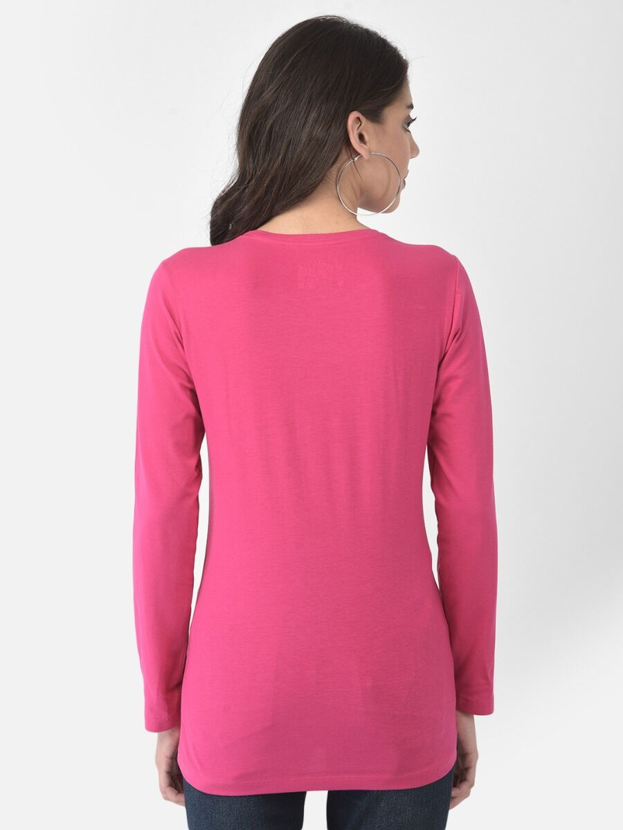 Softline Full Sleeve Printed Round neck Women's Tees |95% cotton and 5% spandex | Stretchable and Trendy