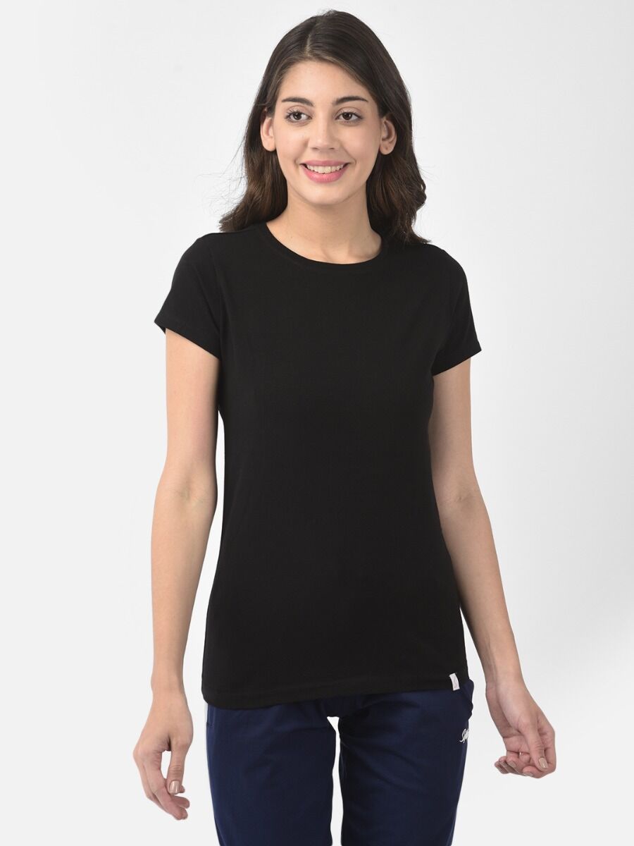 Softline Round Neck Stretch Women's Tees | 95% cotton and 5% spandex | Comfortable and Trendy