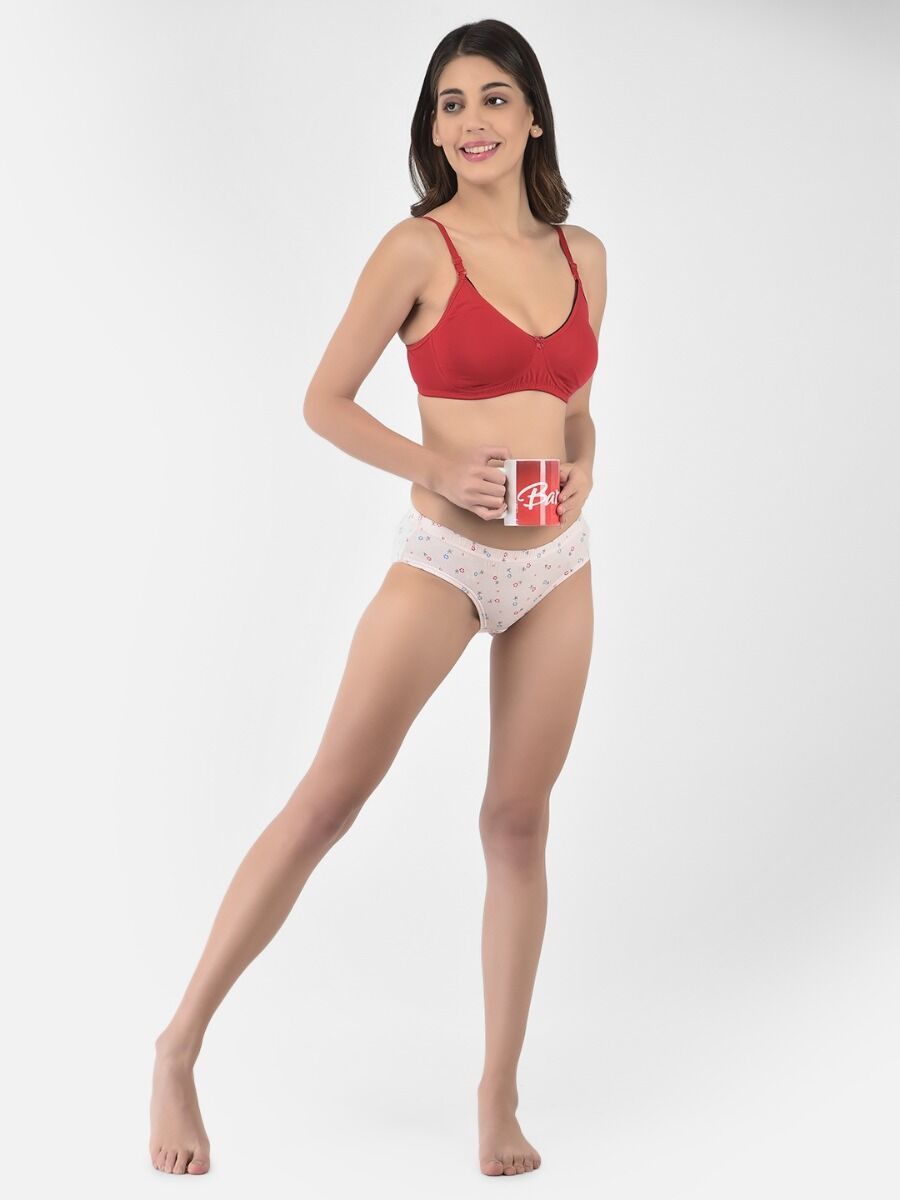 Softline Women's Non Padded Wire Free T-Shirt Bra in Cotton Stretch Fabric with Elastic Straps, Full Cup design, and Hook Closure