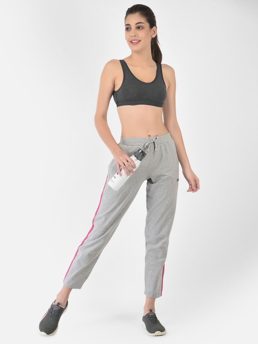 Softline Women's Non Padded Wire Free Sports T-Shirt Bra in Cotton Stretch Fabric with Full Cup Coverage, Broad Underband, Double Layered Cups, and Slip On Design