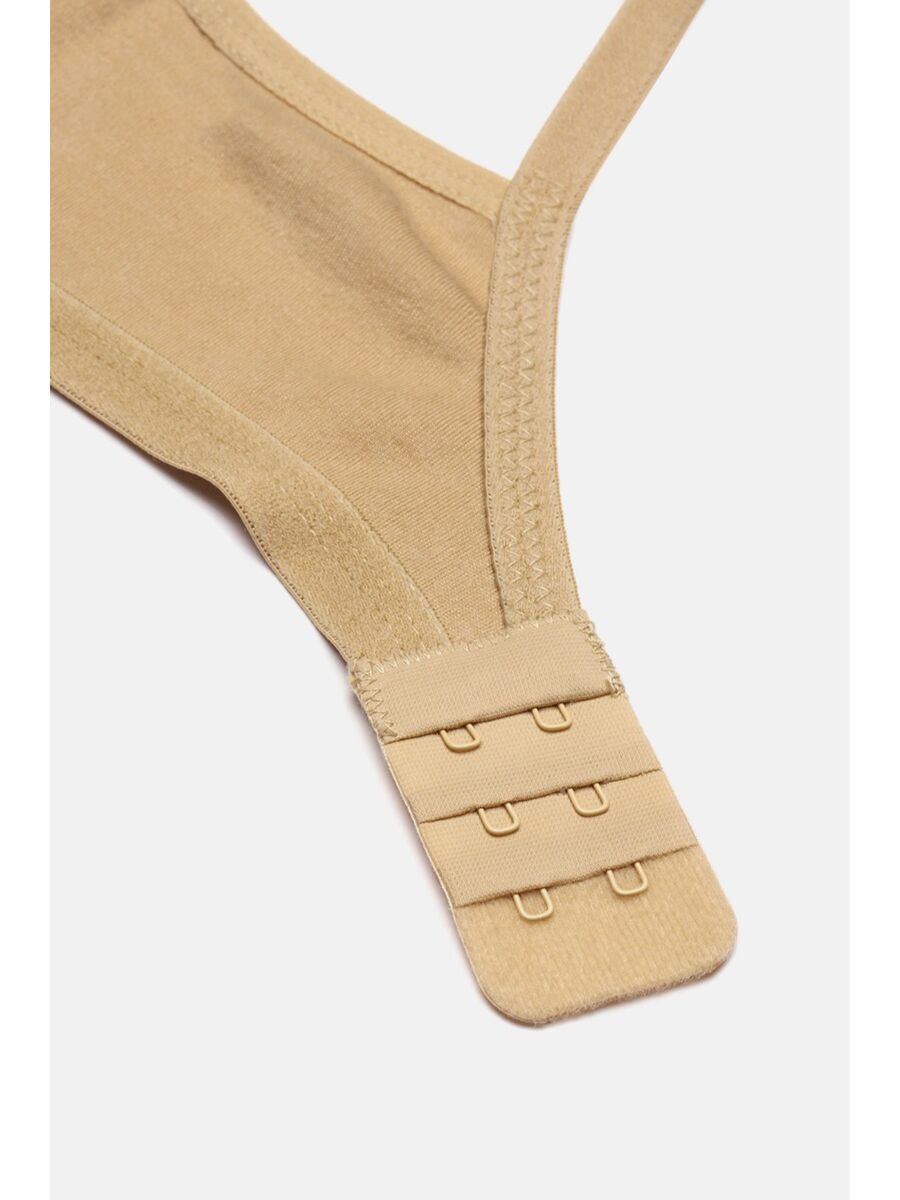 Softline Women's Non Padded Wire Free Bra in 100 % Polyester Fabric with Elastic Straps and Hook Closure