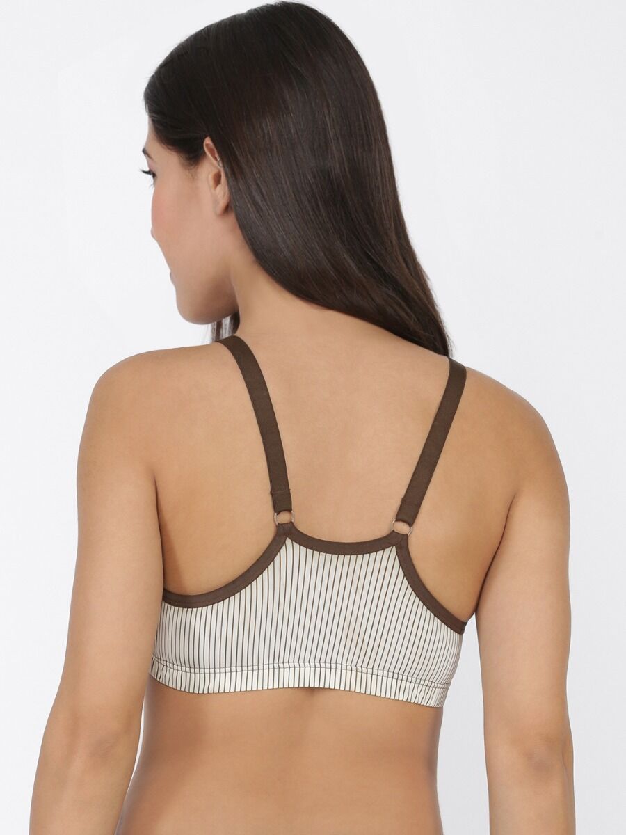 Softline Women's Non Padded Wire Free Bra in Nylon Spandex Fabric With Slip on Style and No Hook Closure