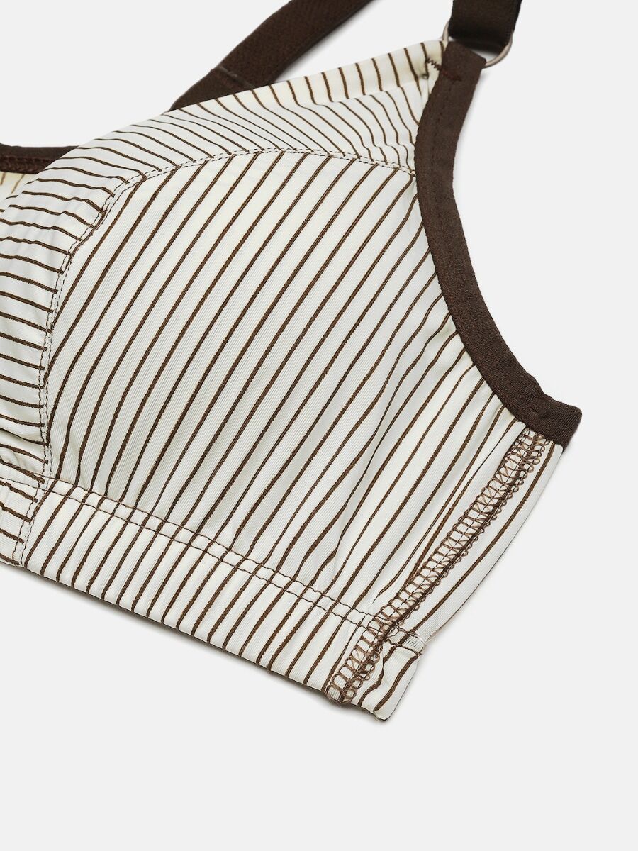 Softline Women's Non Padded Wire Free Bra in Nylon Spandex Fabric With Slip on Style and No Hook Closure