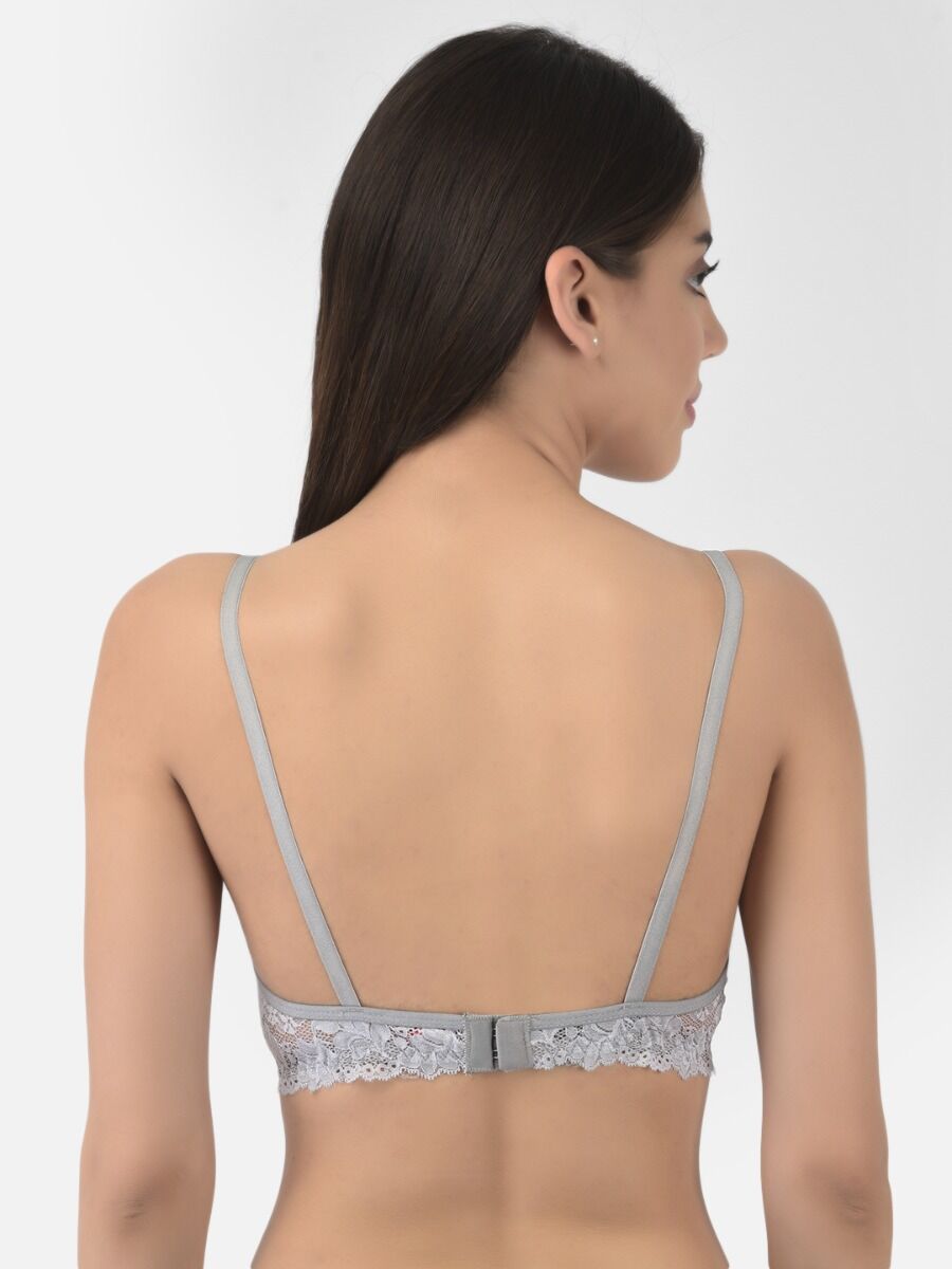 Softline Women's Non Padded Wire Free Bra in Poly Cotton Fabric with Elastic Straps and Hook Closure