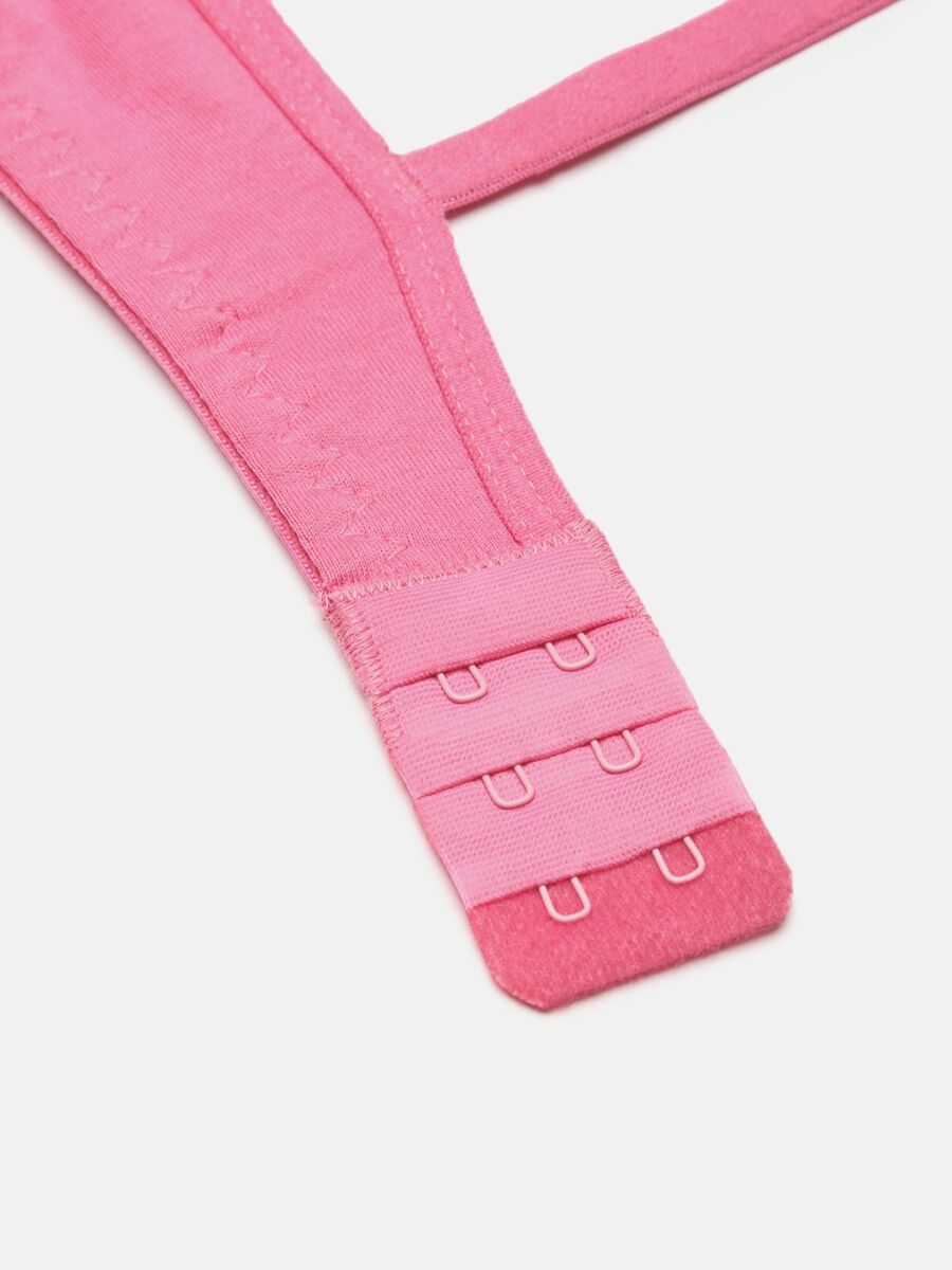 Softline Women's Printed Non Padded Wire Free Bra in Poly Cotton Fabric with Elastic Straps and Hook Closure