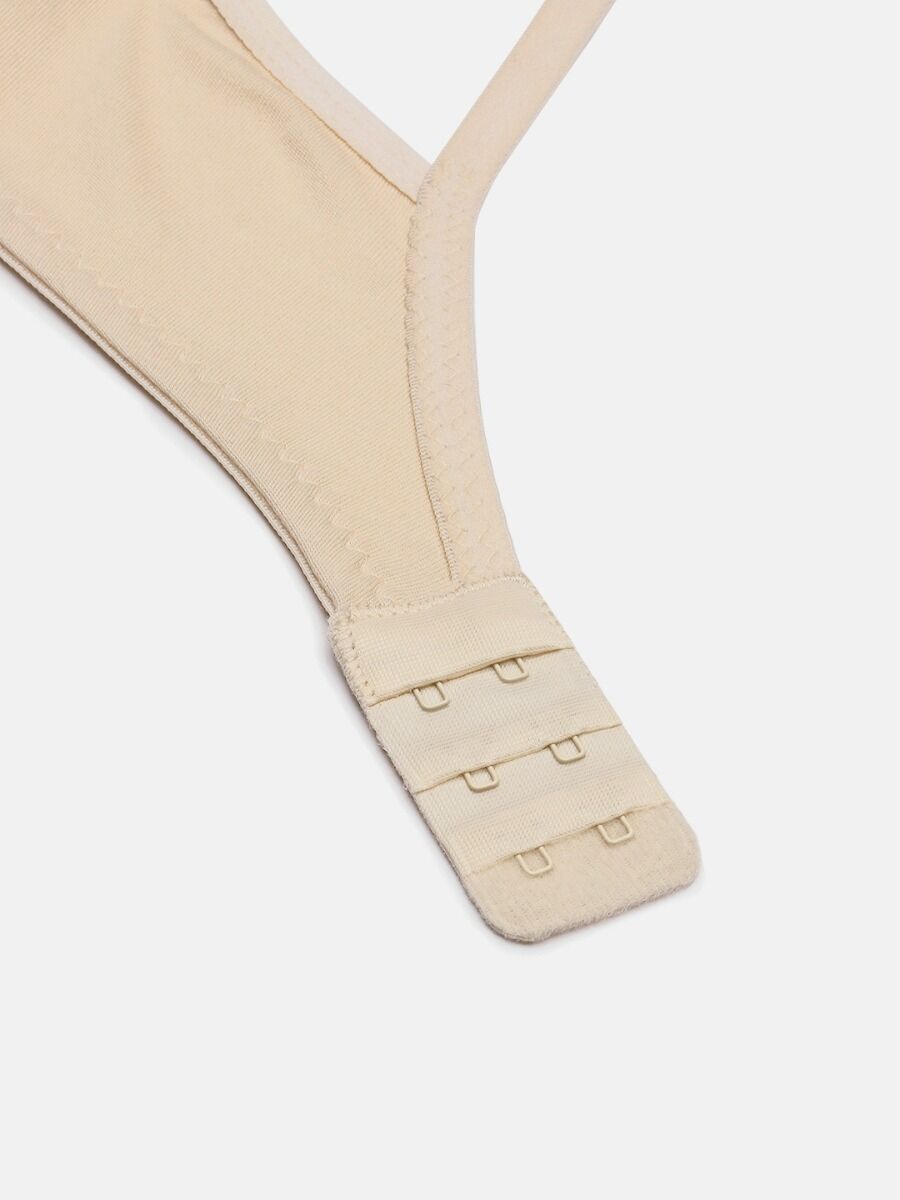 Softline Women's Non Padded Wire Free Bra in 100% Polyester Fabric with Elastic Straps and Hook Closure