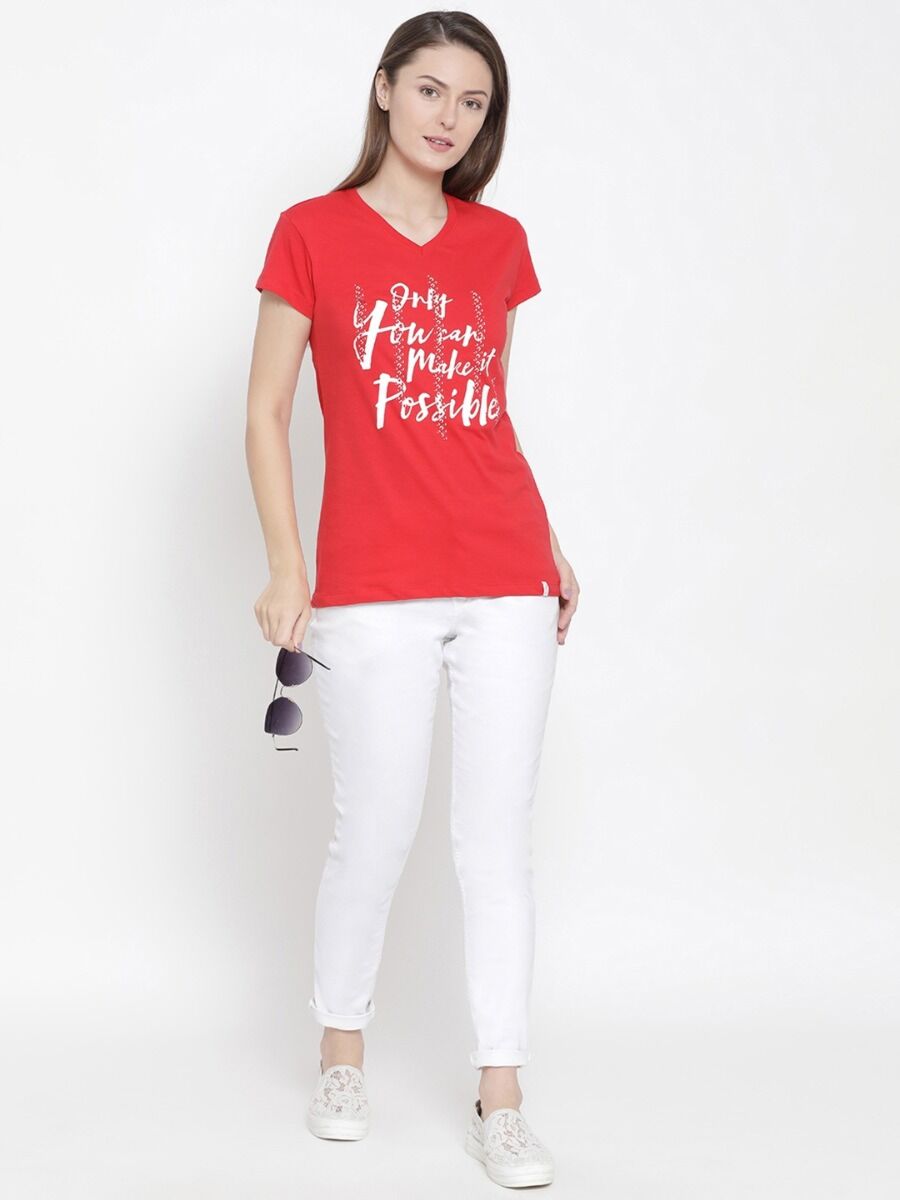 Softline Sl2004 V Neck Tee Assorted Print Pack Of 1