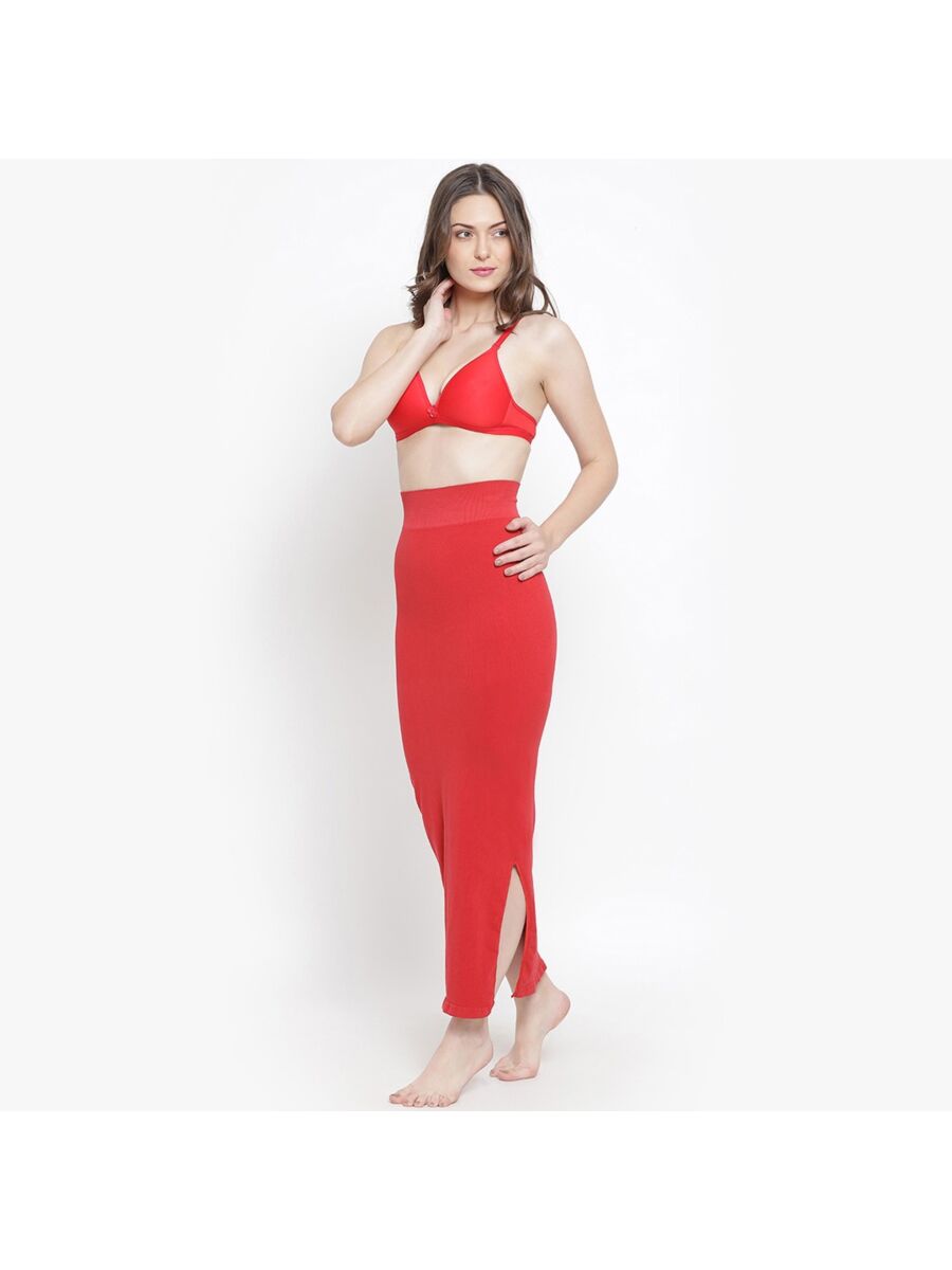 Softline Women's Saree Shapewear in polyamide and Elastane Fabric with an Elastic Waistband and Compressed Thigh Design