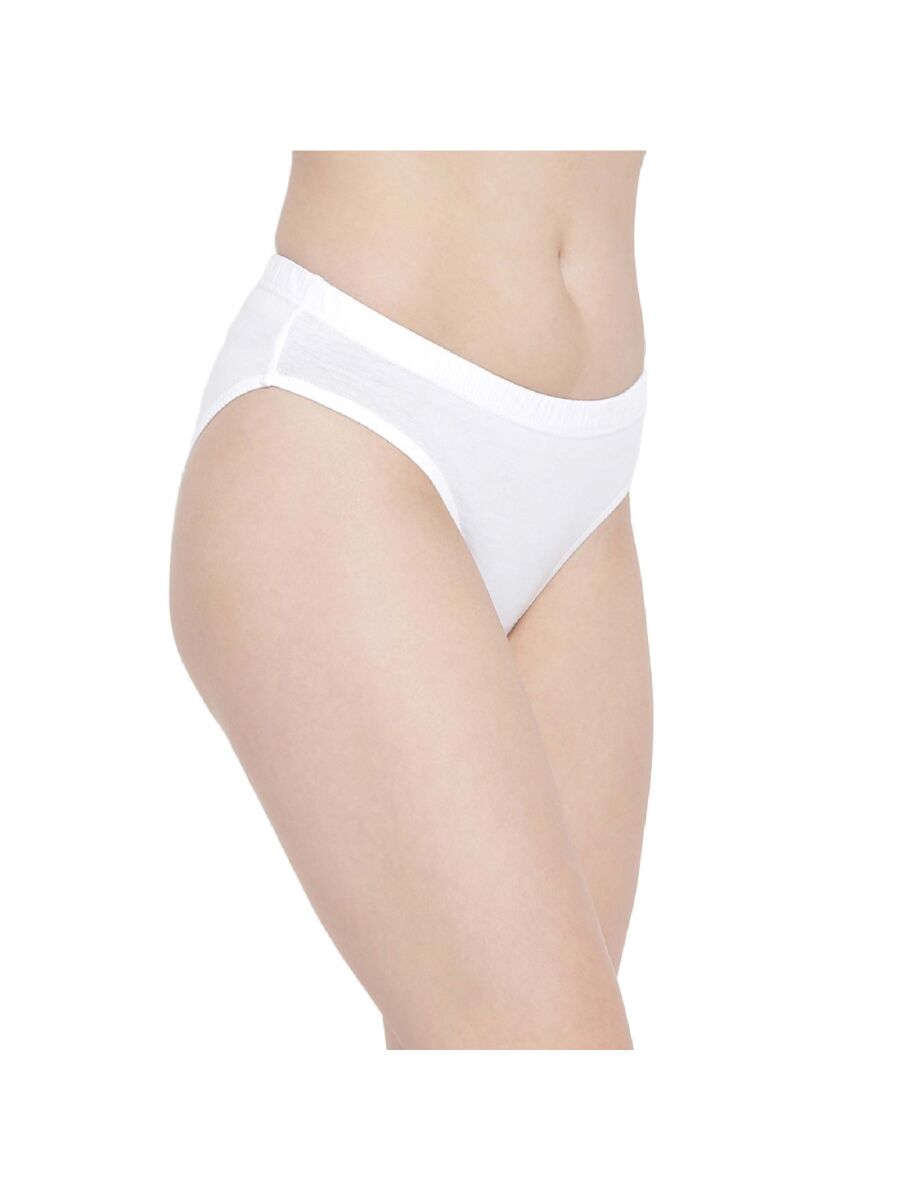 Softline 113 Plain High Rise Inner Elastic Panty Assorted Colour Pack Of 2