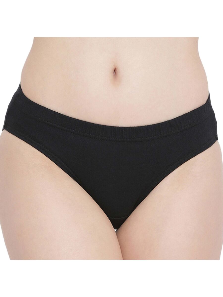 Softline 113 Plain High Rise Inner Elastic Panty Assorted Colour Pack Of 2