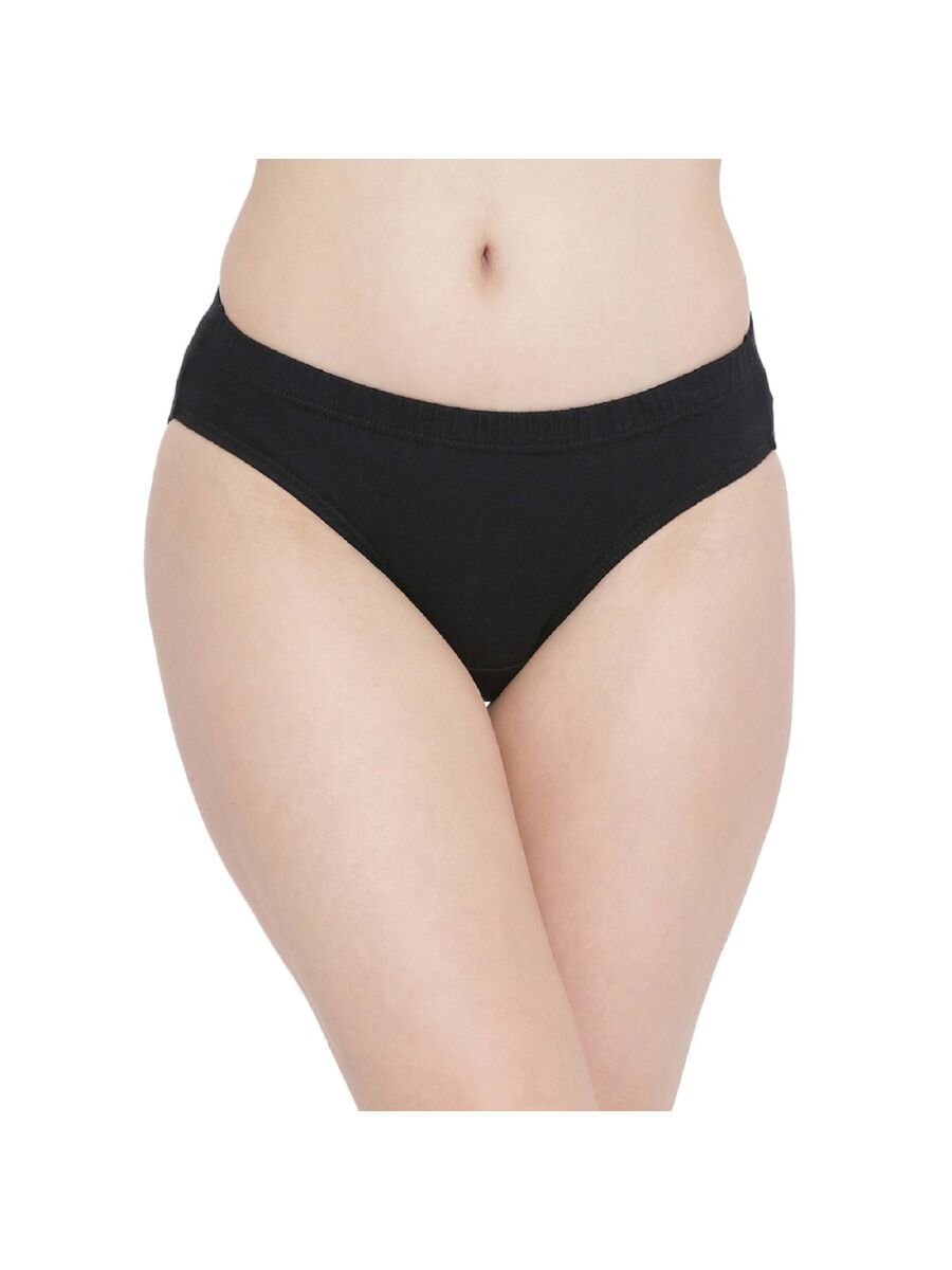 Softline 113 Plain High Rise Inner Elastic Panty Assorted Colour Pack Of 2