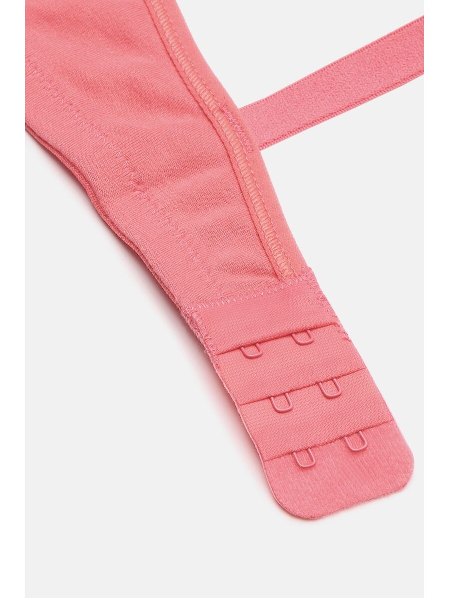 Softline Women's Non Padded Wire Free  Bra in 100% Polyester Fabric with Elastic Straps and Hook Closure