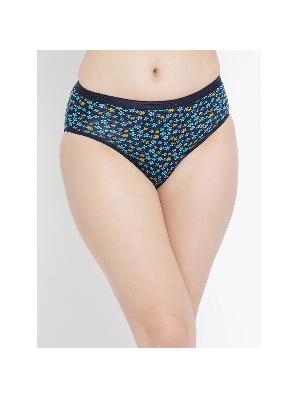 Softline 115 High Rise Outer Elastic Panty Assorted Print Pack Of 2