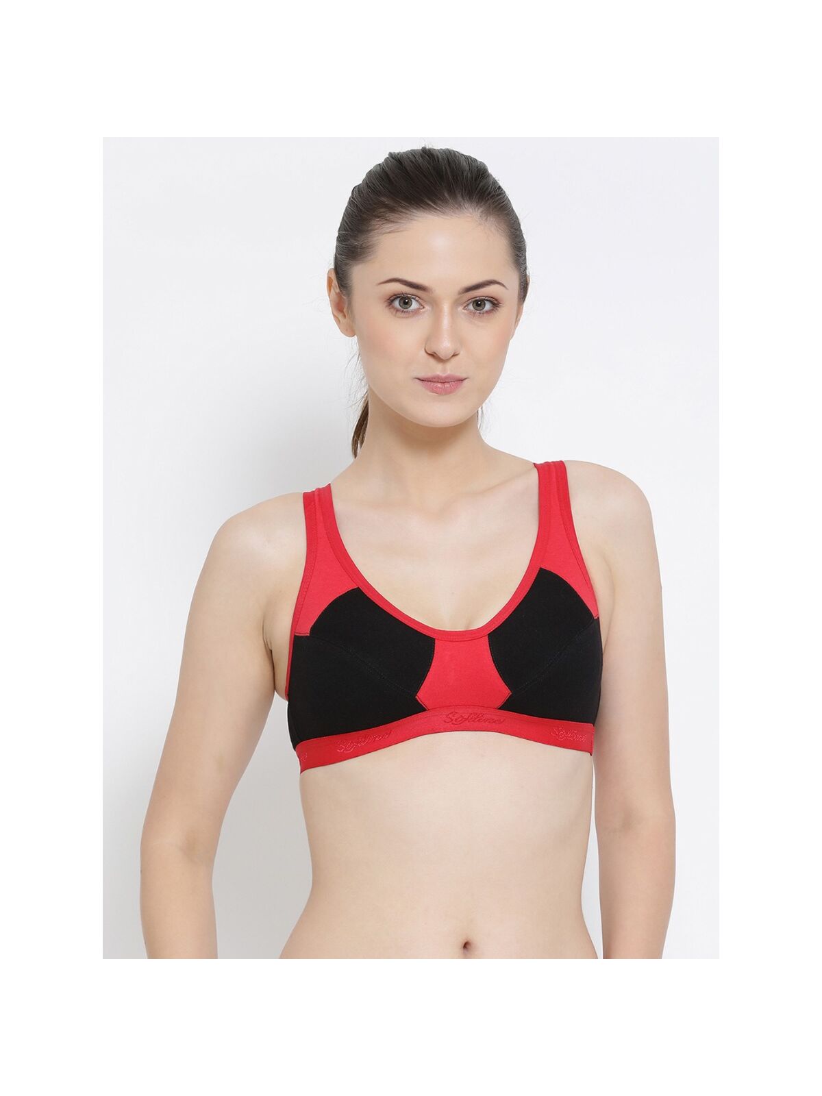 Softline Women's Soft Non Padded Wire free Bra in 100% Cotton Fabric with an Easy Slip-On Style