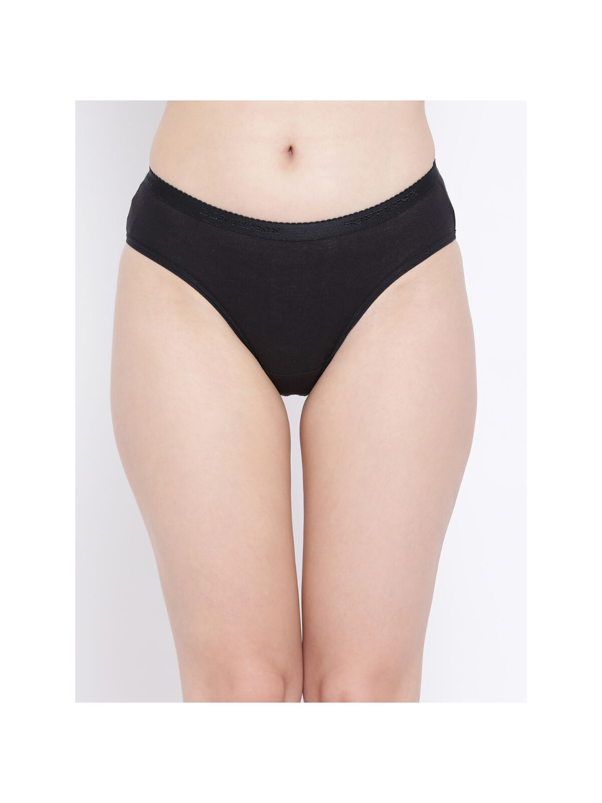Softline 101 Plain Outer Elastic Regular Panty Assorted Colour Pack Of 1