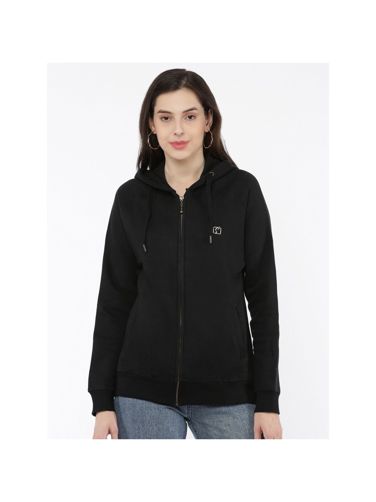Softline SL3001 Women's Plain Hoodie Zip + Pack Of 1