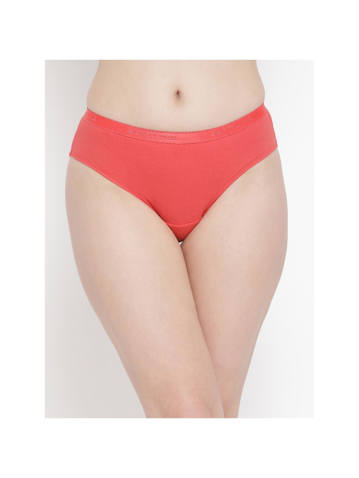 Softline 112 Plain Mid Rise Panty Assorted Colour Pack Of 2