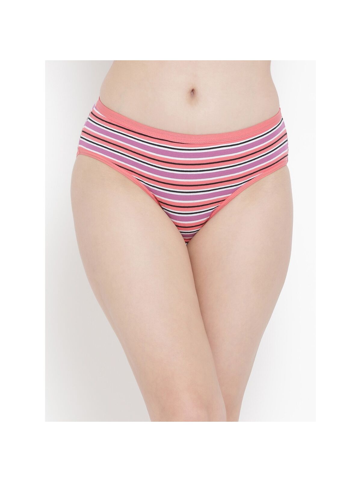 Softline 125 Fashionable Stripe Bikini Panty Assorted Colour Pack Of 2