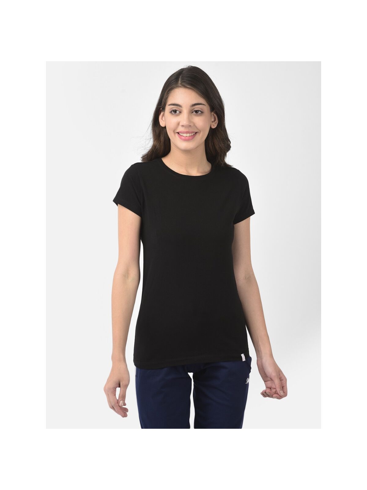 Softline Round Neck Stretch Women's Tees | 95% cotton and 5% spandex | Comfortable and Trendy