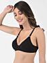 Softline Women's Non Padded Wire Free Bra in Cotton Poly Fabric with Elastic Straps and Hook Closure
