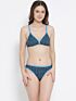 Softline Women's Non Padded Wire Free Bra & Panty Set in 100% Cotton Fabric with Elastic Straps and Hook Closure