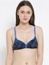 Softline Women's Non Padded Wire Free Printed Bra in 100% Cotton Fabric with Elastic Straps and Hook Closure