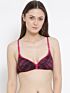 Softline Women's Non Padded Wire Free Printed Bra in 100% Cotton Fabric with Elastic Straps and Hook Closure