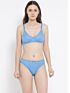 Softline Women's Non Padded Wire Free Bra & Panty Set in 100% Polyester Fabric with Elastic Straps and Hook Closure 