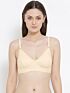 Softline Women's Non Padded Wire Free Bra in Cotton Poly Fabric with Elastic Straps and  Hook Closure