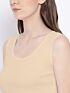 Softline Women's Tank Top in Premium Cotton Stretch Fabric with Stretchable Broad Shoulder Straps and Snug Fit