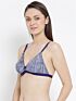 Softline Women's Fancy Non Padded Bra in 100% cotton Fabric with Elastic Straps and Hook Closure