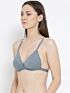 Softline Women's Padded Wire Free T-Shirt Bra in Cotton Poly Fabric with Elastic Straps and Hook Closure