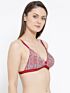 Softline Women's Fancy Non Padded Bra in 100% cotton Fabric with Elastic Straps and Hook Closure