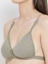 Softline Women's Padded Wire Free T-Shirt Bra in Cotton Poly Fabric with Elastic Straps and Hook Closure