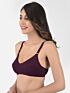 Softline Women's Non Padded Wire Free Bra in Cotton Stretch Fabric with Double Layered Cups Full Coverage, Elastic Straps, and Hook Closure