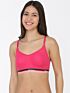 Softline Women's Non Padded Wire Free Bra in Cotton Poly Fabric with Elastic Straps and Slip On Style 